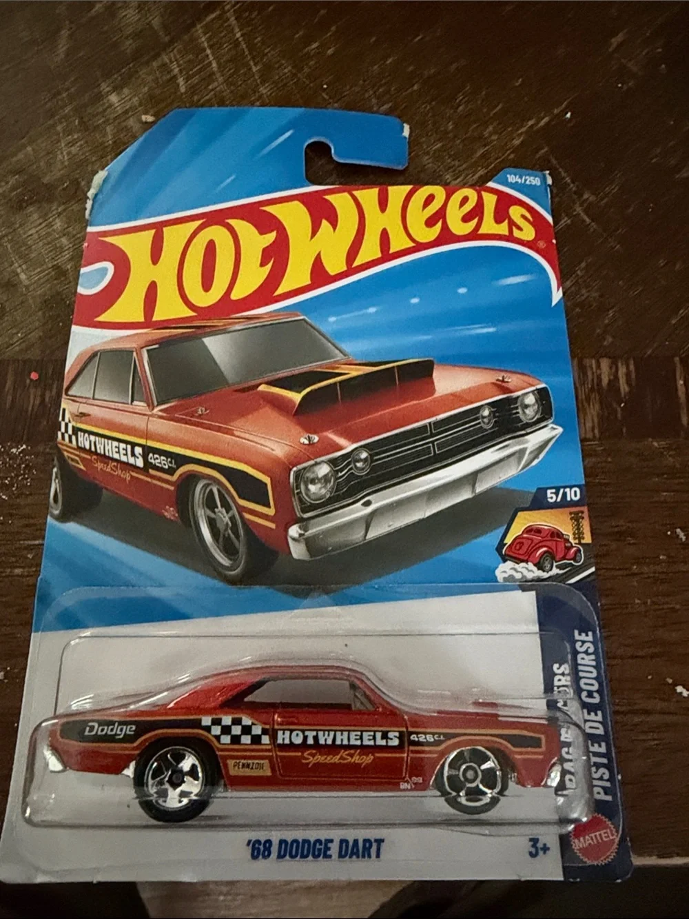 '68 Dodge Dart Red Die-Cast Toy Car